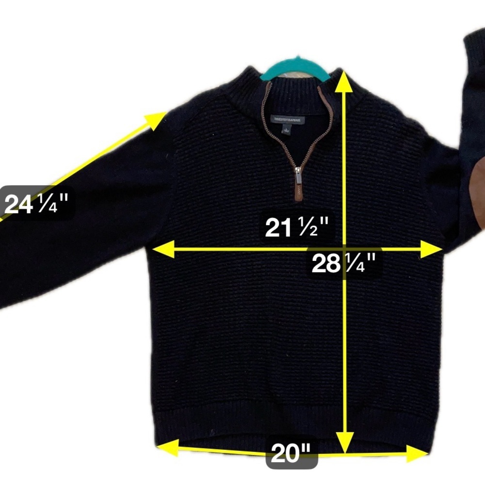 Tricots St Raphael Brown Sweater Elbow Patches Crew Neck Classic Old Money Large - Picture 4 of 6